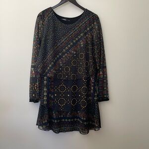 Desigual Sheer Artsy Dress
